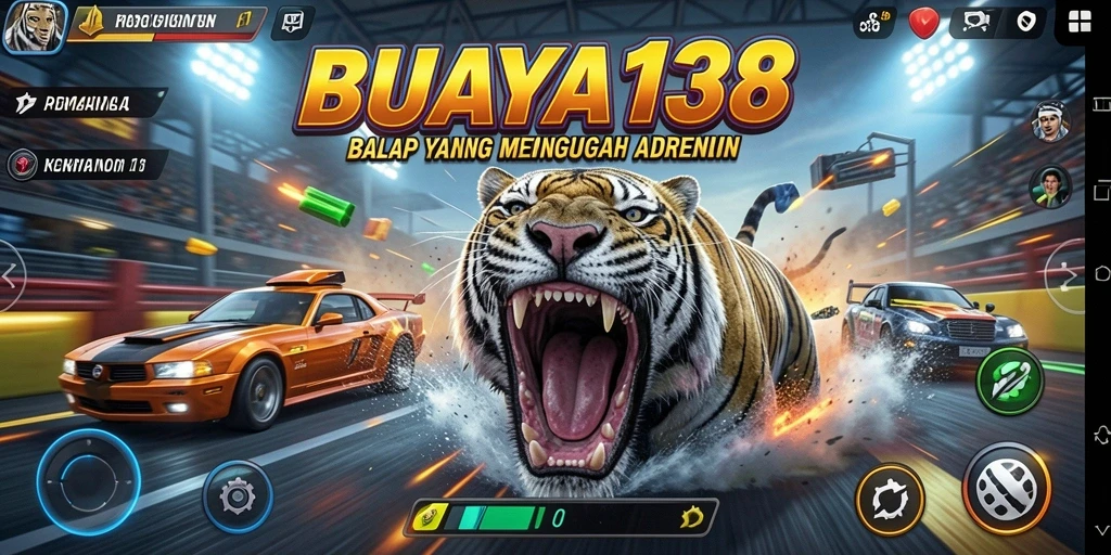 Tampilan gameplay seru dari balapan di BUAYA138.