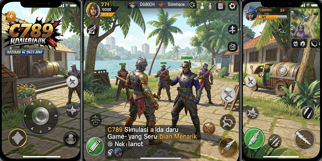 Tampilan gameplay C789 yang menakjubkan dan interaktif.