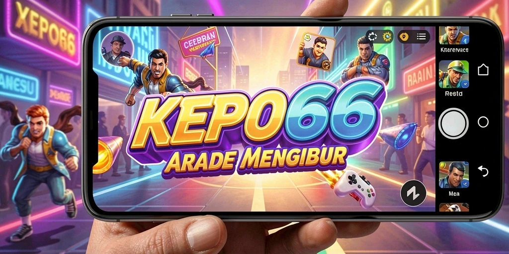Tampilan gameplay KEPO66 yang cerah dan dinamis, cocok untuk pemain arcade.