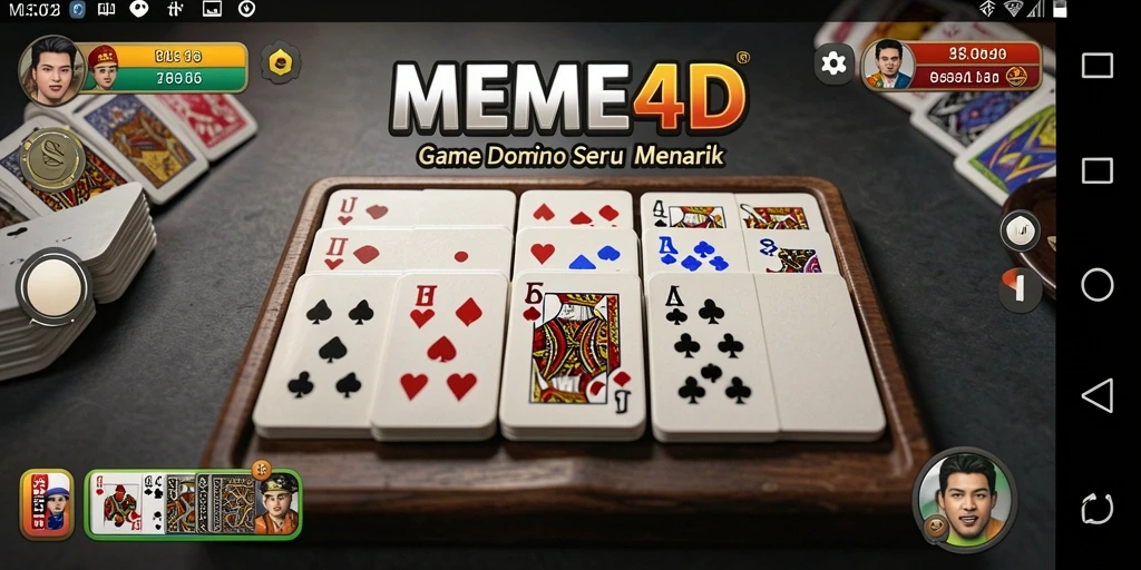 Tampilan gameplay Domino yang seru di MEME4D.