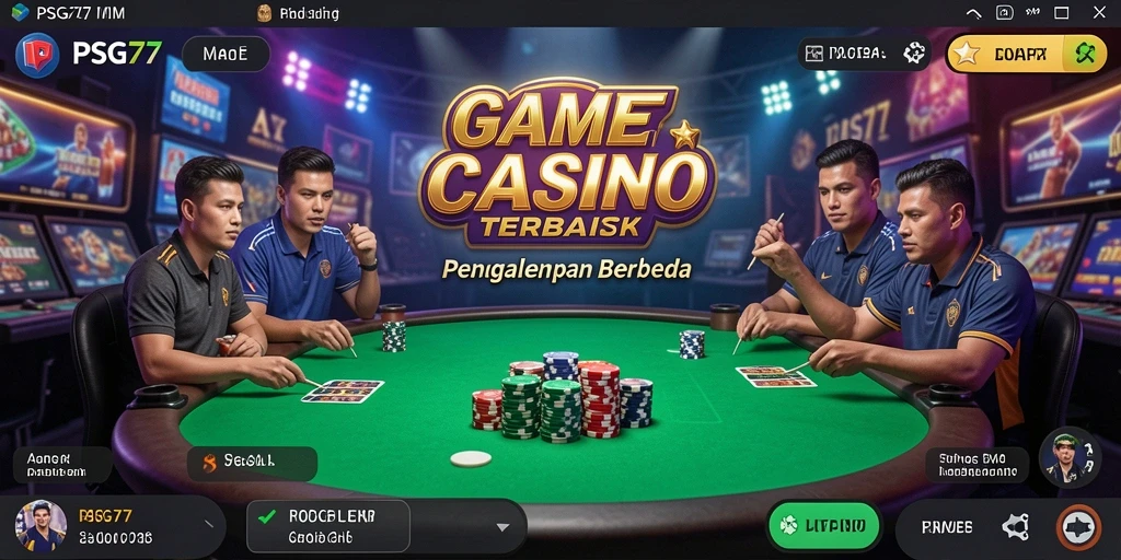 Tampilan gameplay mengasyikkan dari PSG77 dalam sesi Live Casino.