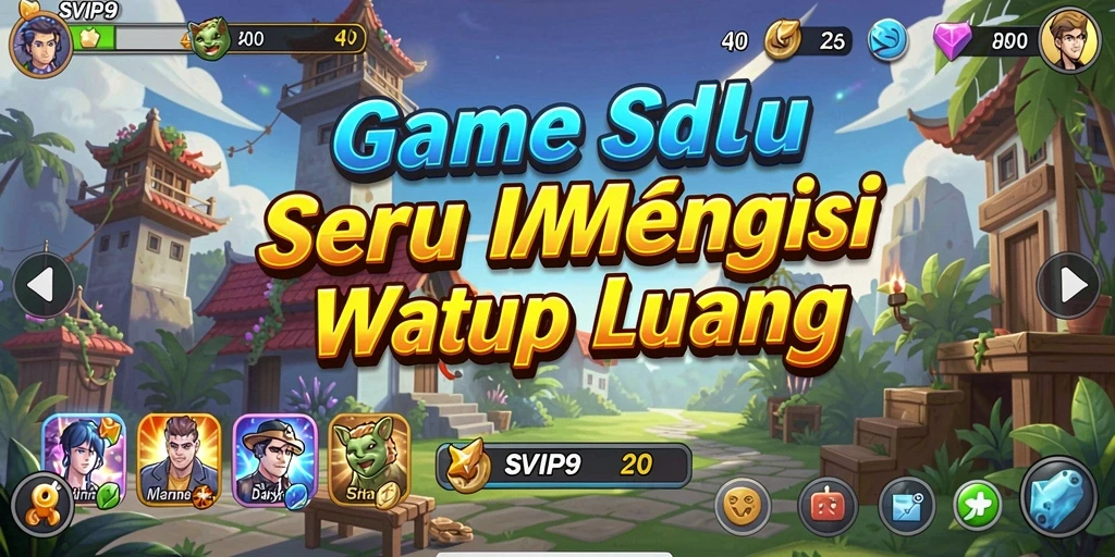 Screenshot gameplay SVIP9 yang menampilkan dunia yang indah dan interaktif.