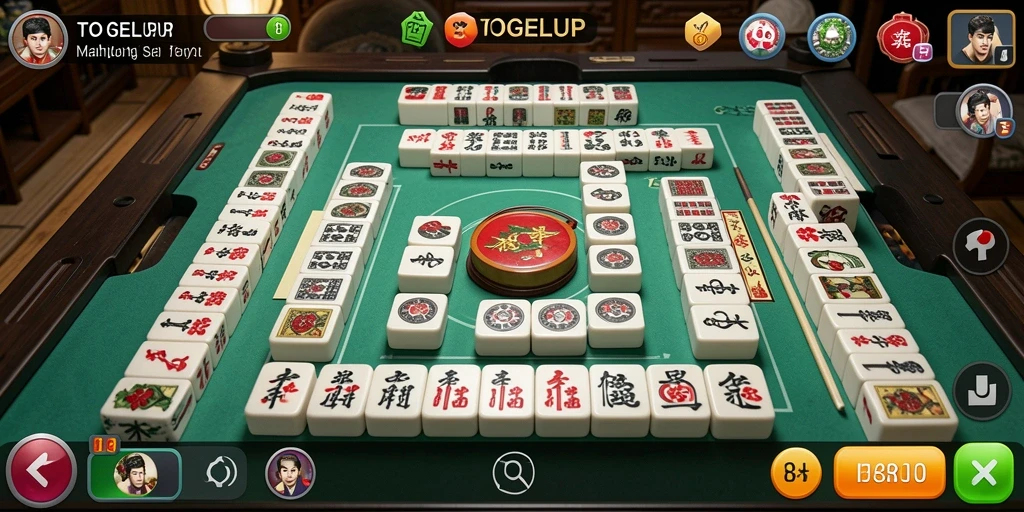 Tampilan gameplay seru TOGELUP dengan desain menarik.